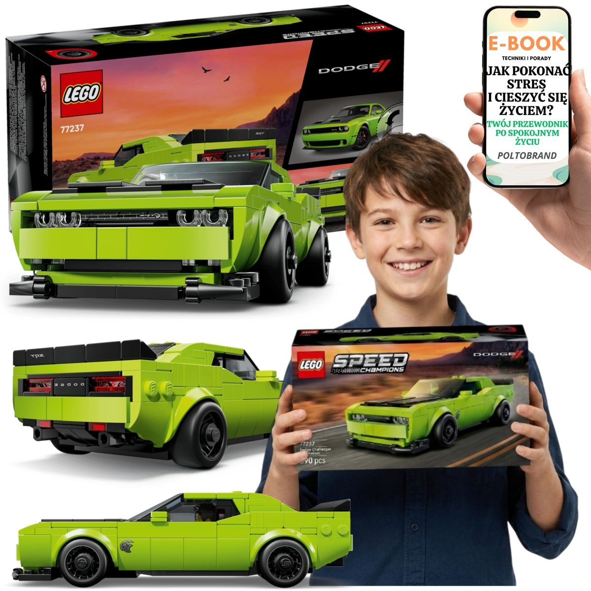 LEGO DODGE HELLCAT 77237 Samochód Sportowy LEGO Prezent Dla Chłopca + E-BOOK-1
