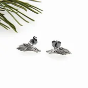 Kolczyki - Wilki - kolczyki srebrne - miniaturka - grafika 1