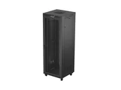 Szafy rack - Szafa instalacyjna rack lanberg stojąca 19" 47u 800x800 czarna drzwi perforomowane lcd (flat pack) FF01-8847-23BL - miniaturka - grafika 1