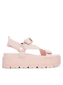 Sandały damskie - Guess Sandały FLJFTT DEN03 Różowy jasny - miniaturka - grafika 1