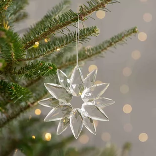 Zawieszka choinkowa  ASTRE ACRILO  śnieżynka 12 cm - Bombki - miniaturka - grafika 1