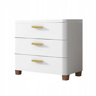 BIAŁA SZAFKA Z SZUFLADAMI ŁAZIENKOWA 3 SZUFLADY WYSOKA 60cm RG24 - Szafki łazienkowe - miniaturka - grafika 1