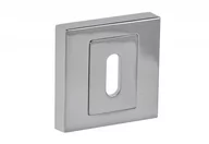 Szyldy i rozety - Tarcza kwadratowa KL do klamek INFINITY (APOLLO,PLATON,ITALIA,WENUS,CONCEPT,NOVE), chrom - miniaturka - grafika 1