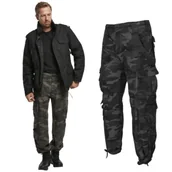 Odzież taktyczna i umundurowanie - Spodnie Długie Męskie BRANDIT Pure Vintage - Black Camo L - miniaturka - grafika 1