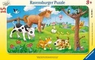 Puzzle - Ravensburger, puzzle, Knuffige Tierfreunde, 15 el. - miniaturka - grafika 1
