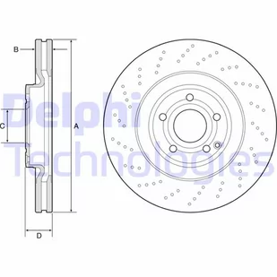 Tarcza hamulcowa DELPHI BG9192C - Tarcze hamulcowe - miniaturka - grafika 1