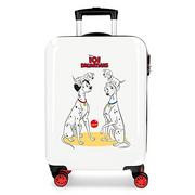 Walizki - Disney 101 Dalmatas walizka kabinowa wielokolorowa 38 x 55 x 20 cm sztywny ABS kombinowane zamknięcie boczne 34 l 2 kg 4 podwójne koła - miniaturka - grafika 1