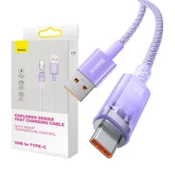 Kable - Kabel szybkiego ładowania Baseus USB do USB-C 6A,1m (Fioletowy) - miniaturka - grafika 1