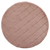 Dywany - Dywan okrągły pluszowy Modena różowy śr. 90 cm - miniaturka - grafika 1