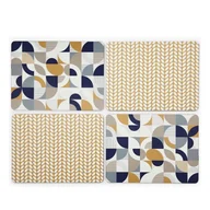 Obrusy i serwetki - Korkowo-papierowe maty stołowe 4 szt. 21.5x29 cm Bauhaus – Cooksmart ® - miniaturka - grafika 1
