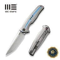 Noże - Nóż składany WeKnife 601X LE No 083/150 Gray Titanium, Hand Polished Satin CPM 20CV (WE01J-2) - miniaturka - grafika 1