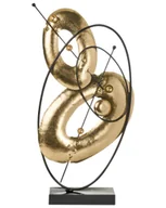 Figurki dekoracyjne - Figurka dekoracyjna LUSK Metal Złoty - miniaturka - grafika 1