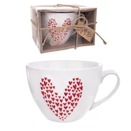 Kubki - Kubek porcelanowy SERCE 0,49L NA PREZENT 127245 - miniaturka - grafika 1
