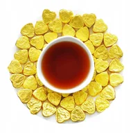 Herbata - Herbata Czerwona prasowana PU ERH TUOCHA GOLD Serca 100g puerh - miniaturka - grafika 1