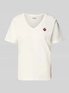 T-shirt z wyhaftowanym motywem model ‘KENNEDY’ - Koszulki i topy damskie - miniaturka - grafika 1