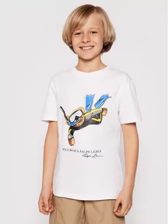 Koszulki dla chłopców - Ralph Lauren Polo T-Shirt Ss Cn 323838249001 Biały Regular Fit - grafika 1