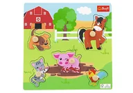 Puzzle - Puzzle drewniane, Zwierzątka na farmie, 5 el. - miniaturka - grafika 1