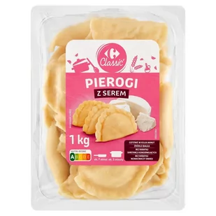 Carrefour Classic Pierogi z serem 1 kg - Szybkie dania obiadowe - miniaturka - grafika 1