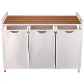 Kosze na bieliznę - KOSZ NA PRANIE składany duży stojący komorowy XL - miniaturka - grafika 1