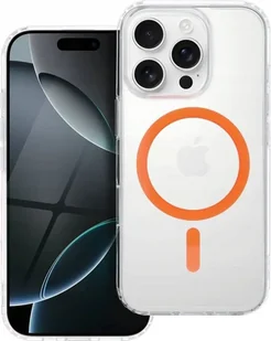 Drop Glue Colorful Ring Mag Cover kompatybilny z MagSafe pasuje do IPHONE 13 pomarańczowy - Etui i futerały do telefonów - miniaturka - grafika 1