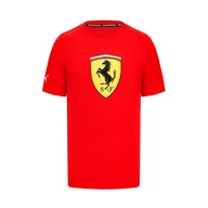 Odzież do sportów motorowych - Koszulka T-shirt męska Shield red Ferrari F1 2023 - miniaturka - grafika 1