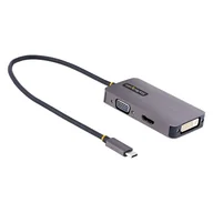 Karty graficzne - StarTech 118-USBC-HDMI-VGADVI zewnętrzna karta graficzna usb 3840 x 2160 px Szary - miniaturka - grafika 1