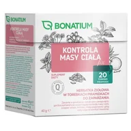 Odchudzanie i oczyszczanie - Medicinae Bonatium Kontrola Masy Ciała Fix herbatka ziołowa 20 torebek 3754561 - miniaturka - grafika 1