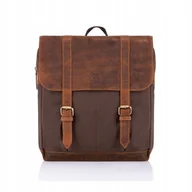 Plecaki - Duży Męski Plecak Vintage Paolo Peruzzi T-29-BR - miniaturka - grafika 1