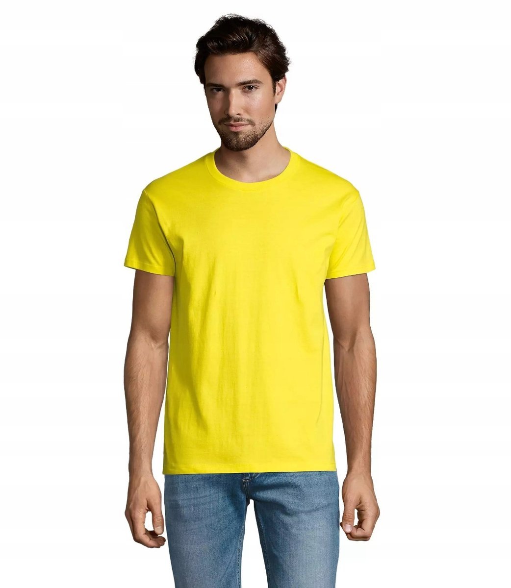 T-shirt Koszulka Męska WYSOKA JAKOŚĆ Sol's REGENT 11380 Lemon XL