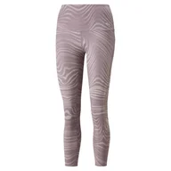 Legginsy - Damskie Legginsy PUMA STUDIO AOP HW TIGHT QUAIL 52156218 – Fioletowy - miniaturka - grafika 1