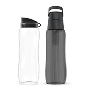 Butelki filtrujące - Dafi Zestaw B2U2 Butelka Filtrująca Solid 0,7 + Bidon 0,6 - miniaturka - grafika 1