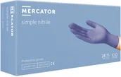 Rękawiczki jednorazowe - Mercator Medical, Rękawice Nitrylowe Mercator Simple Nitrile, L, 100 Sztuk - miniaturka - grafika 1