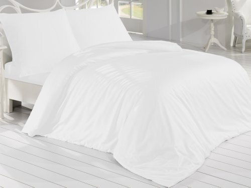 Francuska pościel satynowa 240x200, 70x90cm biała