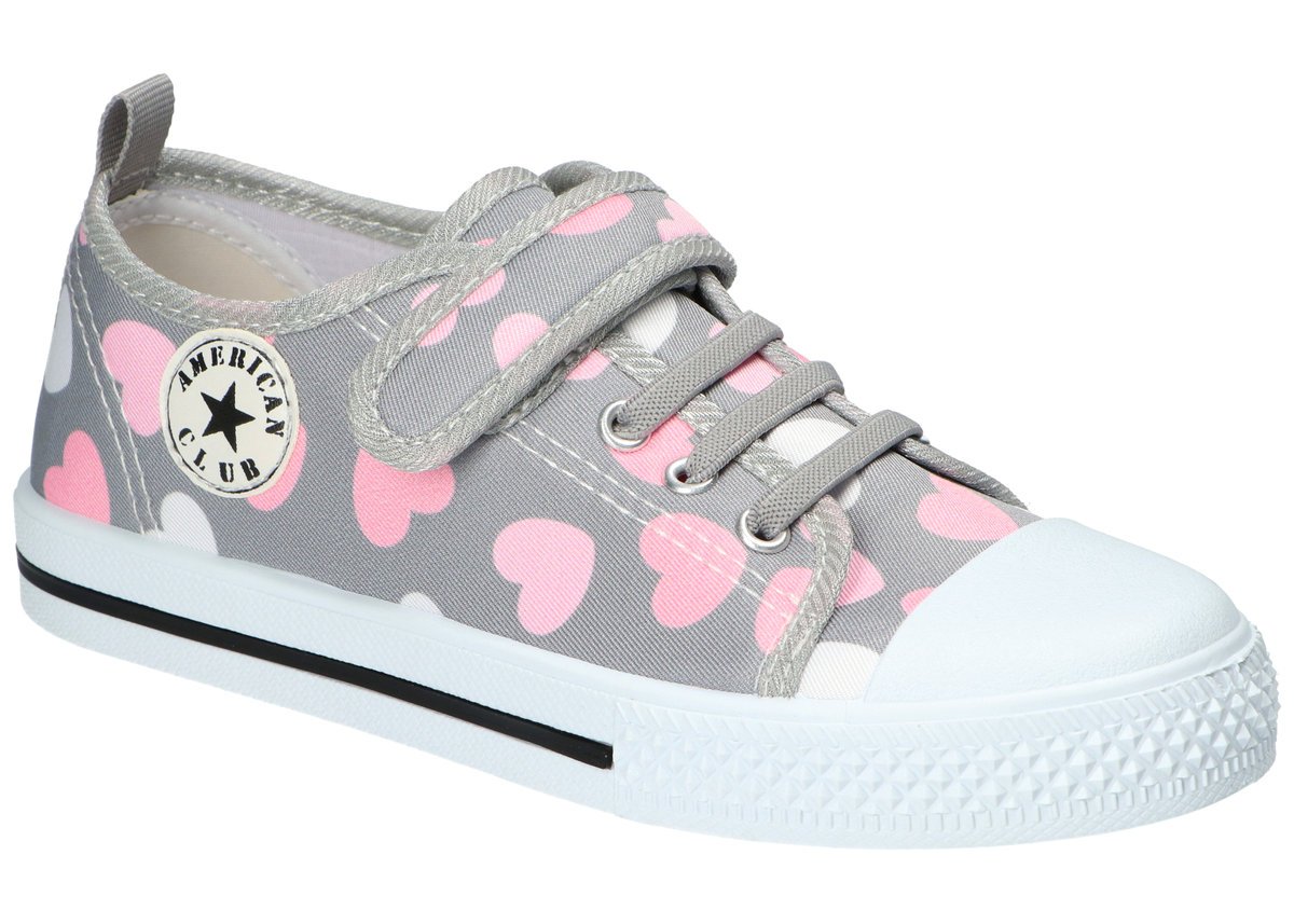 AMERICAN CLUB TEN192 TENISÓWKI TRAMPKI DZIECIĘCE GREY 33