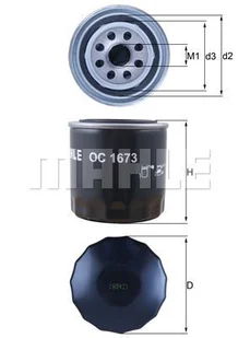 Filtr oleju Mahle OC 1673 - Filtry oleju - miniaturka - grafika 1