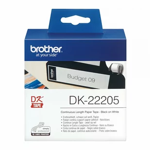 Brother DK-22205 62mmx30,48m taśma ciągła  (jest na magazynie) - Taśmy do drukarek barwiące - miniaturka - grafika 1