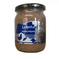 Mokra karma dla kotów - Leopold Karma mięsna z kurczakiem dla kotów 500g (Słoik) - miniaturka - grafika 1