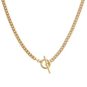 Zestawy biżuterii dla kobiet - Naszyjnik toggle pancerka 50 cm (C22/MEN/34AU) - miniaturka - grafika 1