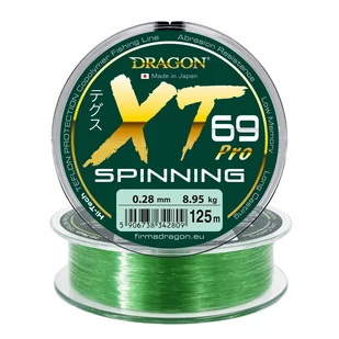 Żyłka Dragon Xt69 PRO SPINNING/Made In Japan 125m 0,28mm/8,95kg szarozielona - Żyłki wędkarskie - miniaturka - grafika 1