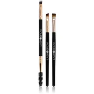 Pędzle do makijażu - Lash Brow Zestaw pędzli do makijażu brwi Gold - miniaturka - grafika 1