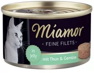 Mokra karma dla kotów - Miamor Feine Filets - filety mięsne smak: tuńczyk z warzywami 100g - miniaturka - grafika 1