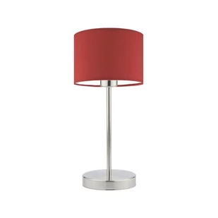 Lampka nocna LYSNE Nicea, 60 W, E27, czerwona/stalowa, 39,5x17,5 cm - Lampy stojące - miniaturka - grafika 1