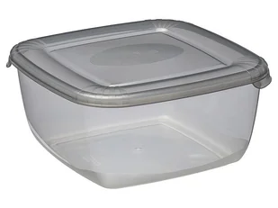Plast Team - Pojemnik Do Żywności Polar - Kwadratowy - Szary - Do Zamrażarki I Lodówki - 1,5 L - Akcesoria i części AGD - miniaturka - grafika 1