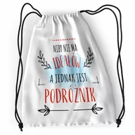 Plecaki worki - Plecak Dla Podróżnika Sportowy Szkolny Worek Torba z Nadrukiem ze Zdjęciem - miniaturka - grafika 1