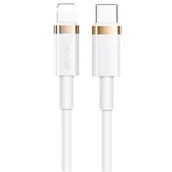 Kable USB - USAMS Kabel U63 USB-C na Lightning 1,2m 20W PD Fast Charge biały/white SJ484USB02 (US-SJ484) - miniaturka - grafika 1