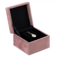 Pudełka i szkatułki - Ameliahome Pudełko Na Biżuterię Szkatułka Basa 10,8X7,8 Różowy - miniaturka - grafika 1