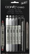 Kredki, ołówki, pastele i pisaki - Copic COPIC Ciao Markery Zestaw 5+1 Zimne Szarości 22075554 - miniaturka - grafika 1