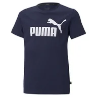 Odzież sportowa dziecięca - Koszulka Puma ESS Logo Tee Jr 586960 06 - miniaturka - grafika 1