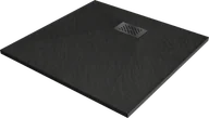 Brodziki prysznicowe - Mexen Hugo brodzik kwadratowy SMC 90 x 90 cm, czarny, maskownica czarna - 42709090-B - miniaturka - grafika 1