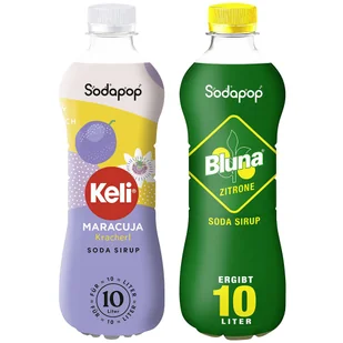 2x SYROP SODAPOP KELI MARAKUJA + CYTRYNA KONCENTRAT DO SATURATORA 500ml - Syropy i koncentraty owocowe - miniaturka - grafika 1
